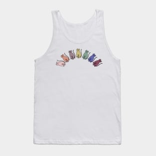 Balanced Cats Rainbow Animals Tank Top